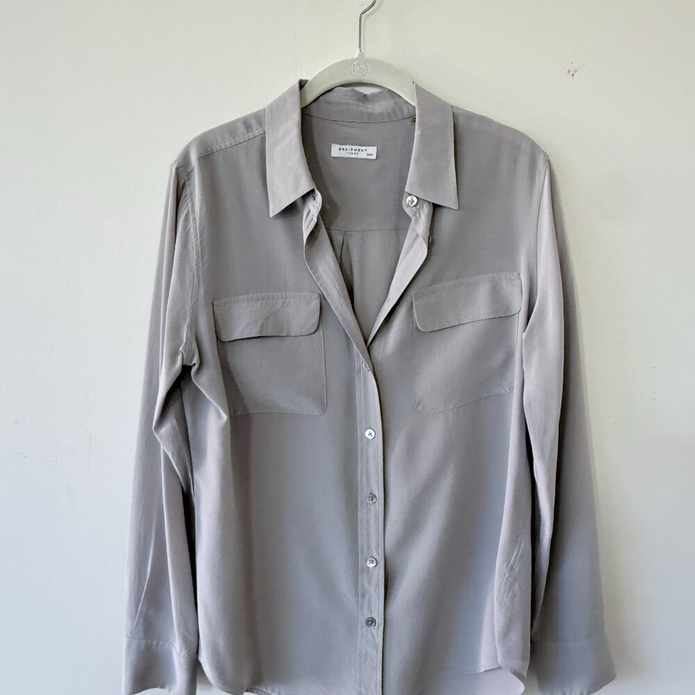 Equipment Silk Blouse grey